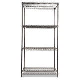 Alera Wire Shelving Unit,4-Shelf,36"x24"x72" ALESW503624BA