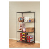 Alera Wire Shelving Unit,4-Shelf,36"x24"x72" ALESW503624BA