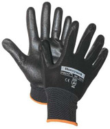 Honeywell North Coated Gloves,S,Black,PR 393-S