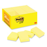 Post-It Note,1.5"X2",Canary,PK24 65324VADB