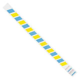 Tyvek Wristbands,3/4"x10",Stripes,PK500 WR105