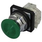 Dayton MushrmHeadPushButton,NonIllum,Grn,1NC 30G459
