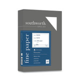 Southworth Paper,25Cot,20lb.,Letter,White 403C