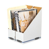 Bankers Box Cardboard Magazine File,White,PK12 10723