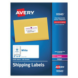 Avery Dennison Shipping Labels,5-1/2X8-1/2,White,PK250 7278295945