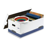 Bankers Box Extra,Storage File Box,White,PK4 0070205