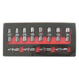 Astro Pneumatic Socket Set,Flex 6Pt,Metric,12 pcs. 7412