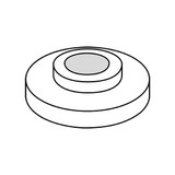 Manufacturer Varies Flat Washers,6 SHOULDER WASHER,PK2500 06328WSLDN