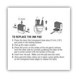 2000 Plus Replacement Ink Pad,Black 65471