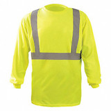 Occunomix Long Sleeve T-Shirt,5XL,ANSI Class 2 LUX-LST2BX-Y5X