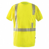 Occunomix Short Sleeve T-Shirt,4XL,ANSI Class 2 LUX-TSSP2B-Y4X