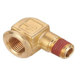 Parker 90 Street Elbow, Brass, 1/8 in, NPT VS1202P-2-2