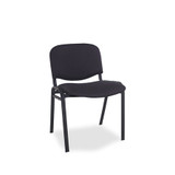 Alera Stacking Chairs,Black Fabric,PK4 ALESC67FA10B