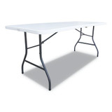 Alera Fold-in-Half Fold Table,71x30x29",White RESIN FOLD HALF