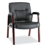 Alera Madaris Leather Guest Chair ALEMA43ALS10M