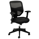 Hon Basyx Chair,Mesh,Hi-Back,Black VL531MM10