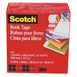 Scotch Book Tape,Trans,2 x 15 yd. 8452