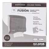 San Jamar Dispenser,C-Fold,Towel,Black Pearl SAN T1755TBK