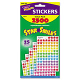 Trend Stickers,Star Smiles,Assorted,PK2500 T46917