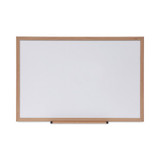 Universal One Dry Erase Board,Melamine,36x24,Oak UNV43619