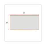 Universal One Dry-Erase Board,Melamine,96x48,Wht UNV43620