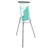 Universal One HD Easel,69" Max Height,Metal,Blk UNV43034