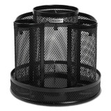 Rolodex Wire Mesh Spinning Desk Sorter,Black 1773083