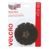 Velcro Brand Sticky Back,Dot,Black,PK75 90089