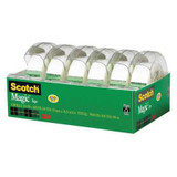 Scotch Office Tape w Dspnsr,54.17'L,3/4"W,PK6 6122