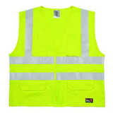 Kishigo High Visibility Vest,Yellow/Grn,4XL/5XL GF188-4X-5X