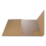Alera Stud Chair Mat,Carpet,45"x53",Lip,Clear ALEMAT4553CFPL