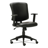 Alera Everyday Task Office Chair,Black,Leather ALETE4819