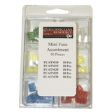 Titan Mini Blade Fuse Assortment W/ Case,96 Pi TIT45229