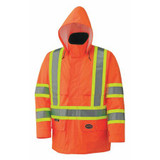 Pioneer Safety Rain Suit,Hi-Vis Orange,4XL V1080150U-4XL