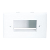 Monoprice Low Voltage Recessed Wall Plate,White 6625