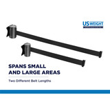 Us Weight Black Mount,13 ft,Black Belt U2501