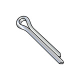 Sim Supply Cotter Pins,1/4x1 1/2 PIN COTTER,PK500 25024PC