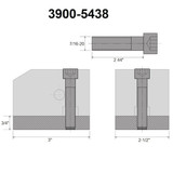 Hhip Kdk-100/Kdk-0 Style T-Nut Blank 3/4X2- 3900-5438