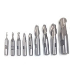 Hhip Ball Nose End Mill Set 2Flute 9pcs 8001-0009