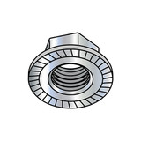 Sim Supply Flange Nuts,1/4-20 SERR LARGE F,PK2000 14NRL