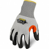 Ironclad Performance Wear Knit Work Glove,S,Black,HPPE,Steel,PR SKC4SN-02-S