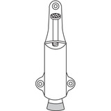 Rockwood Plunger Door Holder,Stn Chrme,Cast Brass 459.26D