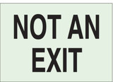 Brady Exit Sign,Not An Exit,10"x14" 80250
