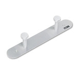 Safco Nail Head Wall Coat Rack,2 Hooks,Metal 4200