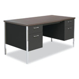 Alera Double Pedestal Steel Desk,Metal Desk ALESD6030BM