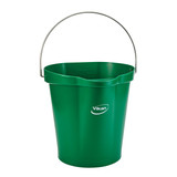 Vikan Hygienic Bucket,3 1/4 gal,Green 56862