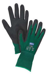 Honeywell North Coated Gloves,M,Black/Green,PR NF35/8M