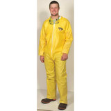 Lakeland Collared Coverall,Open,Yellow,4XL PBLC5412-4X