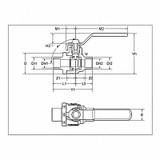 Apollo Valves Manual 2-Way Ball Valve,Sweat,Bronze 77C20401A