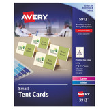 Avery Tend Card,4 Up,Ivory,PK160 5913